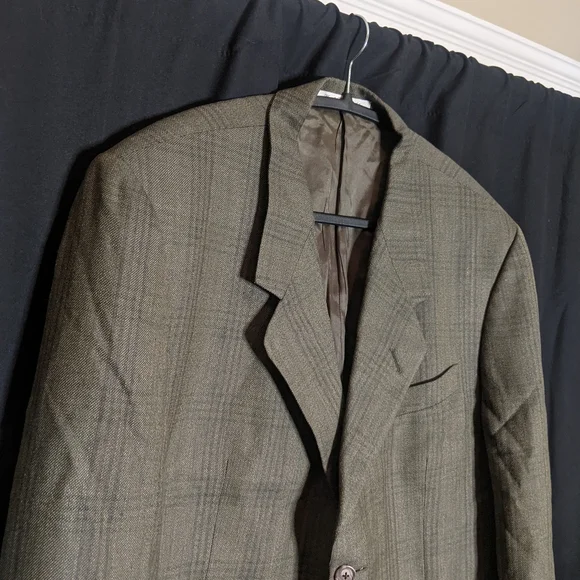 Karl Lagerfeld vintage silk plaid jacket